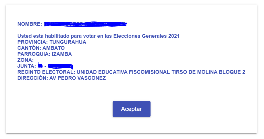 CNE reciento electoral